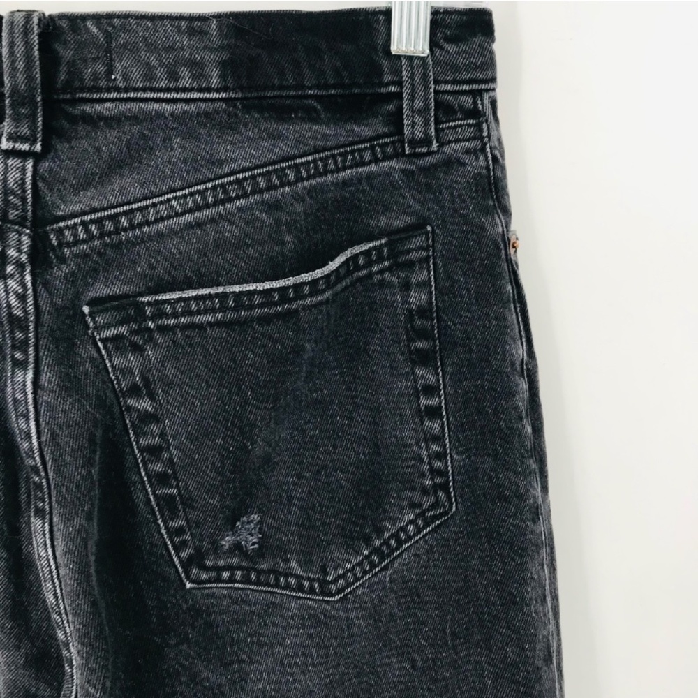 Abercrombie & Fitch The 90s Straight Ultra High Rise Jeans Black Size 28 - Picture 4 of 5